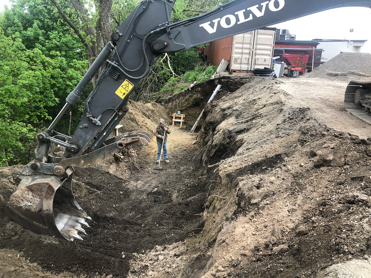 Industrial Retaining Wall